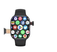 JINSHANGZI 2024 CD99 AMOLED Smart Watch Men Women 4G SIM Card WiFi Cellular GPS NFC Smartwatch Series 9 Android 8.1 Rotating Camera Sport Watch (4+64G,Eurasian Black)