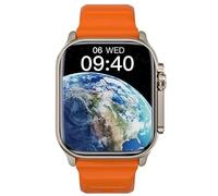 JINSHANGZI 2024 WiFi Smart Watch HK10 Ultra 3 WF Men Smartwatch AMOLED 2GB ChatGPT Photo Album Sport Smartwatch BT Call AI (Orange)
