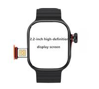 JINSHANGZI 2025 New 4G All Network S9 Smart Watch Android Operating S10 System GPS Map Goog1e Play Passometer Sleep Tracker SIM Card (Black,4GB 64GB)
