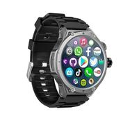 JINSHANGZI 2025 New H12 Smart Watch 4G/5G Android OS 256GB ROM GPS WIFI SIM Card G00gle Play Store Rotation Camera Smartwatch for Men Women (Black,4GB 64GB)