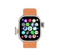 JINSHANGZI 2025 NEW SU13 5G All Smart Watch Android Operating System GPS Map G00gle Play YouTube Passometer Sleep Tracker SIM Card (Orange,4GB 64GB)