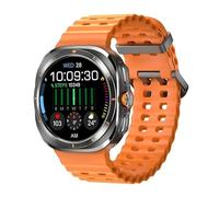 JINSHANGZI 2025 Watch Ultra 7 Smart Watch 500mAh Battery GPS Track Men Watch AMOLED 5.3 Bluetooth Call Fitness Sports Smartwatch SK7 (Orange)