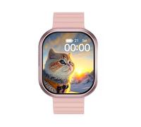 JINSHANGZI 4G SIM Card New Wireless Calling Smart Watch Make Answer Call Full Touch Sport Fitness for Women Men with Wifi Android System Support SIM (Pink)