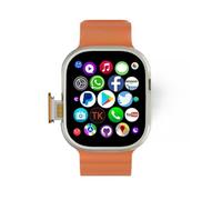 JINSHANGZI DW100 Pro+ SmartWatch 4G/5G Android OS GPS Men WIFI Touch ID NFC Smartwatch with Rotating Camera Fingerprint Unlock Touch Sim Card Slot Video Call (8GB 256GB,Argento)