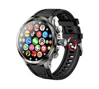 JINSHANGZI H19 4G Full Netcom Smartwatch Android 9.0 with 1.95 inch Amoled Screen 900W Rotating Camera GPS WiFi Smart Watch Men (4GB 128GB,Black)