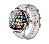 JINSHANGZI H19 4G Full Netcom Smartwatch Android 9.0 with 1.95 inch Amoled Screen 900W Rotating Camera GPS WiFi Smart Watch Men (4GB 128GB,Silver)