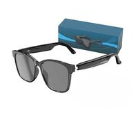 JINSHANGZI HY-C8 AI Smart Glasses Intelligent Real-time Language Translator Bluetooth Wireless Headphone AI Chat Smart Sunglasses Men Women (Black)