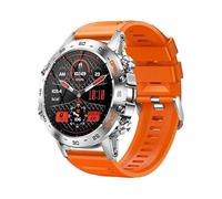 JINSHANGZI K52 Smart Watch Men 1.39inch IPS Screen Bluetooth Call Custom Dial Heart Rate Health Monitoring Outdoor Sport Smartwatch (Orange)
