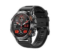 JINSHANGZI K52 Smart Watch Men 1.39inch IPS Screen Bluetooth Call Custom Dial Heart Rate Health Monitoring Outdoor Sport Smartwatch (Black)