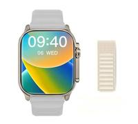 JINSHANGZI Smart Watch HK11 Ultra 3 Schedule Reminder Support TWS Earphone Connect Network Sharing AI Robot Offline Voice Wake up Smartwatch (Gray)