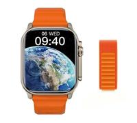 JINSHANGZI Smart Watch HK11 Ultra 3 Schedule Reminder Support TWS Earphone Connect Network Sharing AI Robot Offline Voice Wake up Smartwatch (Orange)