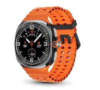 JINSHANGZI U8 Ultra Smart Watch Android OS 4G/5G Sim Card GPS WiFi Rotary Camera Global Calling 128GB Storage Amoled Screen Smartwatch (8GB 128GB,Black Orange)