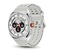 JINSHANGZI U8 Ultra Smart Watch Android OS 4G/5G Sim Card GPS WiFi Rotary Camera Global Calling 128GB Storage Amoled Screen Smartwatch (8GB 128GB,Silver White)