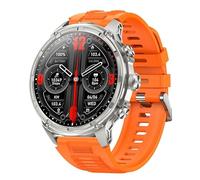 JINSHANGZI V99 Smart Watch 1.85inch Large Screen Men Outdoor Sports LED Flashlight Bluetooth Calling 710mAh Battery Smartwatch (Orange)
