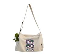 Jinshi/Maomao Borsa a tracolla per donne e uomini con personaggi anime, borsa a tracolla con cerniera regolabile per lavoro, scuola, viaggi e giornata fuori, Tipo 1., 30x20x20cm