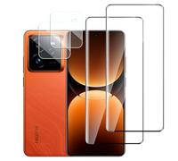 Jinshiweikai 4 Pezzi, 2 x Pellicola Vetro Temperato per Realme GT 7 Pro 5G e 2 x Pellicola Vetro Protettiva Fotocamera Posteriore,3D Copertura Totale,Durezza 9H,Antigraffio,HD Chiaro