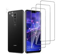 Jinshiweikai 6 Pezzi, 3 x Pellicola Vetro Temperato per HUAWEI Mate 20 Lite e 3 x Pellicola Vetro Protettiva Fotocamera Posteriore,Durezza 9H,Antigraffio,Anti-Impronte,HD Chiaro