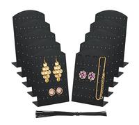 JINTANG 10PCS espositore per orecchini,Supporto per orecchini, 48 fori per orecchini, L a forma di orecchio borchie orecchio gioielli Display vetrina di plastica per borchie gioielli Display