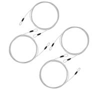 JINTANG 4PCS cavo acciaio rivestito,3 metri lucchetto per bicicletta,per fissare biciclette carrozzine attrezzature sportive mobili da giardino attrezzature da campeggio ecc