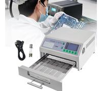 JINTAOMA Forno A Rifusione 800w-2300w, Saldatrice A Riflusso Automatica Saldatrice Professionale con Riscaldatore A Infrarossi con Circolazione di Aria Calda per Prove di Saldatura SMT PCB,962