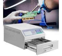 JINTAOMA Saldatrice Automatica A Riflusso, Forno A Riflusso, 800w-2300w, Saldatrice Professionale con Riscaldatore A Infrarossi con Circolazione di Aria Calda, per Prove di Saldatura SMT PCB,962a