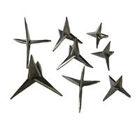 JINTEXIN Chiodo Triangolare da 3,5 cm, chiodo Non invertito, chiodo antifurto, chiodo Professionale per Pneumatici, chiodo per Freno di Emergenza, previene Il guasto del freno-25 Pezzi