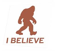 JINTORA Adesivi Auto Sasquatch I Believe Funny Bumper Sticker Big Foot - 99x97mm - Adesivi per Auto autoadesivi - Tuning Esterni - Sticker Decorativi Resistenti all’Acqua per Carrozzeria Finestrini