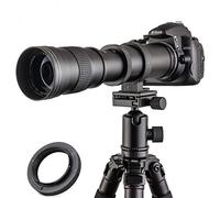 Jintu, teleobiettivo zoom 420-800 mm, F/8.3-16, Full Frame, messa a fuoco manuale, per fotocamera digitale Nikon D7100 D80 D90 D600 D5000 D5100 D3200 D7000 D7200 DSLR + borsa custodia in pelle