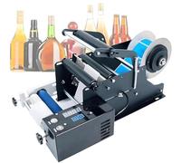 JINTVO Etichettatrice Semiautomatica Piatta Con Dispenser Di Etichette, Alta Efficienza, Etichettatura Con Un Clic, Da 20 A 40 Etichette Al Minuto, Per Bottiglie Di Vetro E Plastica