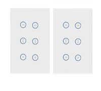 Jinvoo Smart WiFi Smart doppia tenda Interruttore otturatore funziona con Alexa Assistente Google Telecomando e programma Cavo neutro necessario Hub non richiesto Certificato CE REACH (2 confezione)