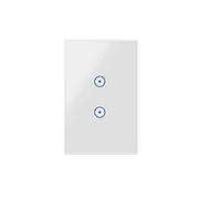 Jinvoo ZigBee 3.0 interruttore della luce intelligente 2 gruppi hub Tuya necessari Compatibile con Tuya funziona con Amazon Alexa Google Assistant Certificato CE REACH bianco 1 confezione