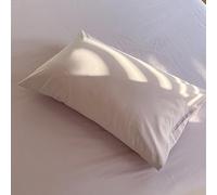 JinweiS 1 federa in cotone tinta unita, semplice e non semplice, federa in cotone, lascia dormire di più a proprio agio 48 x 74 cm (malva