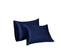 JinweiS 2 federe antistatiche setose naturali per capelli e pelle, morbide e traspiranti, 50,8 x 63,5 cm (blu) 011