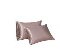 JinweiS 2 federe antistatiche setose naturali per capelli e pelle, morbide e traspiranti, 50,8 x 63,5 cm (champagne)