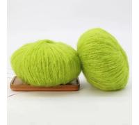 JinweiS 200 g (8 rotoli) Premium Silk-Mohair Luxury Yarn, miscela ultra morbida per progetti a maglia e uncinetto, verde chiaro