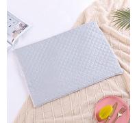 JinweiS 3 federe trapuntate a strisce di raso bianco per iniziare la notte dei tuoi sogni con questa comoda federa traspirante 40 x 60 cm (grigio chiaro