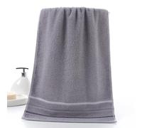 JinweiS Asciugamani, 2 pezzi, 70 x 140 cm, 32 fili, in puro cotone, per San Duan Post, leggeri, ad asciugatura rapida, per il tuo bagno, per bagno e stanza della polvere (grigio)