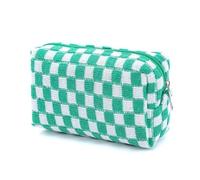 JinweiS Borsa a tracolla da donna in paglia di grande capacità, per vacanze estive al mare, design chic con tessitura 17 x 6,5 x 11 cm, verde