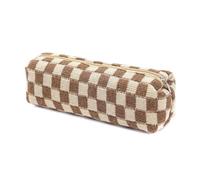 JinweiS Borsa a tracolla da donna in paglia di grande capacità, per vacanze estive al mare, design chic con tessitura 19,5 x 6,5 x 5,5 cm, cachi
