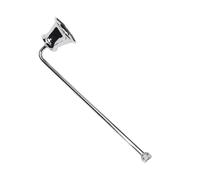 JINWPXSR Spegni Candela Vintage a Forma di Campana, estintore in Metallo Dorato/Nero/Argento, Manico da 18 cm, stoppino(Silver)