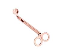 JINWPXSR Taglia stoppino for Candele in Acciaio Inossidabile da 18 cm(Rose Gold)