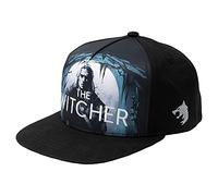 JINX Netflix The Witcher The White Wolf Hunts - Cappello da baseball Snapback, nero, taglia adulto, nero, Taglia unica