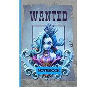 Jinx wanted poster inspired Arcane Journal: Small 6 x 9: blue and gray