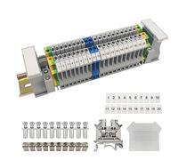 JINXIAN Morsettiera Guida Din 3N5N Combinazione Kit di Morsetti di Classe Universale a Crimpare Elettrici Rapidi A Innesto per l'Automazione Della Produzione