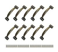 JINXM - 10 maniglie per mobili, maniglia per porta, maniglia interasse rustica in lega di zinco, per cucina, porta del fienile, giardino, sconto (120 mm)