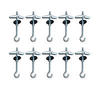 JINXM Ganci per Soffitto Heavy Duty Swag Ganci Appesi Toggle Bullone Ali Gancio per Installazione a Soffitto Piante Sospese Ganci per Orchidee Fissaggio a Parete(10 Pezzi)