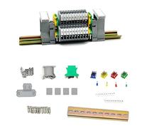 JINXM Kit di Doppio Strato Morsetti Su Guida DIN MBKKB2.5 di Morsettiere su Guida Morsetti Elettrici Rapidi di Classe Universale Connettore Cablaggio Compatto Adatto per Trasformazione di Circuiti