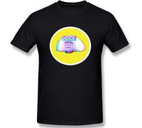 JINYIHOUSE Danny Devito Yellow Light Retro Men's Basic Super Soft Cotton T-Shirt Summer Black L