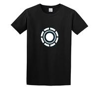 JINYIHOUSE Iron Industries Tony Man Stark Mark Gift for Fan Men's Cotton Shirt Black S
