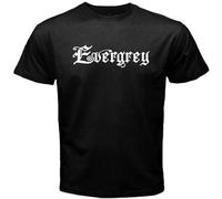 JINYIHOUSE Wew Evergrey Metal Band Logo Men's T-Shirt Black XL